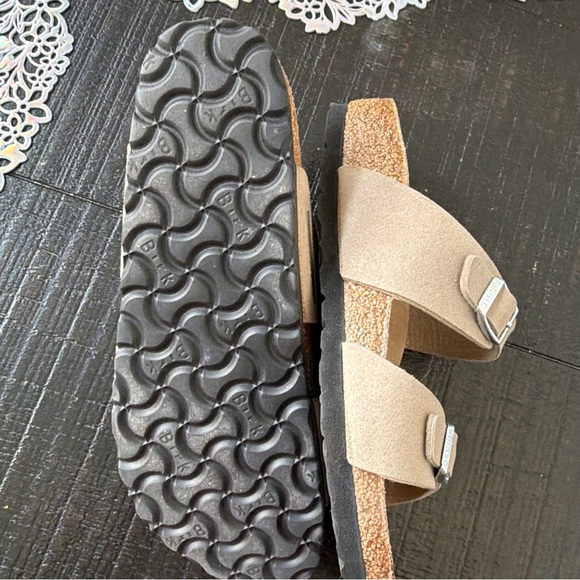 Birkenstock Birkis Sydney Womens Size 36 Vegan Gray Taupe - Picture 9 of 13